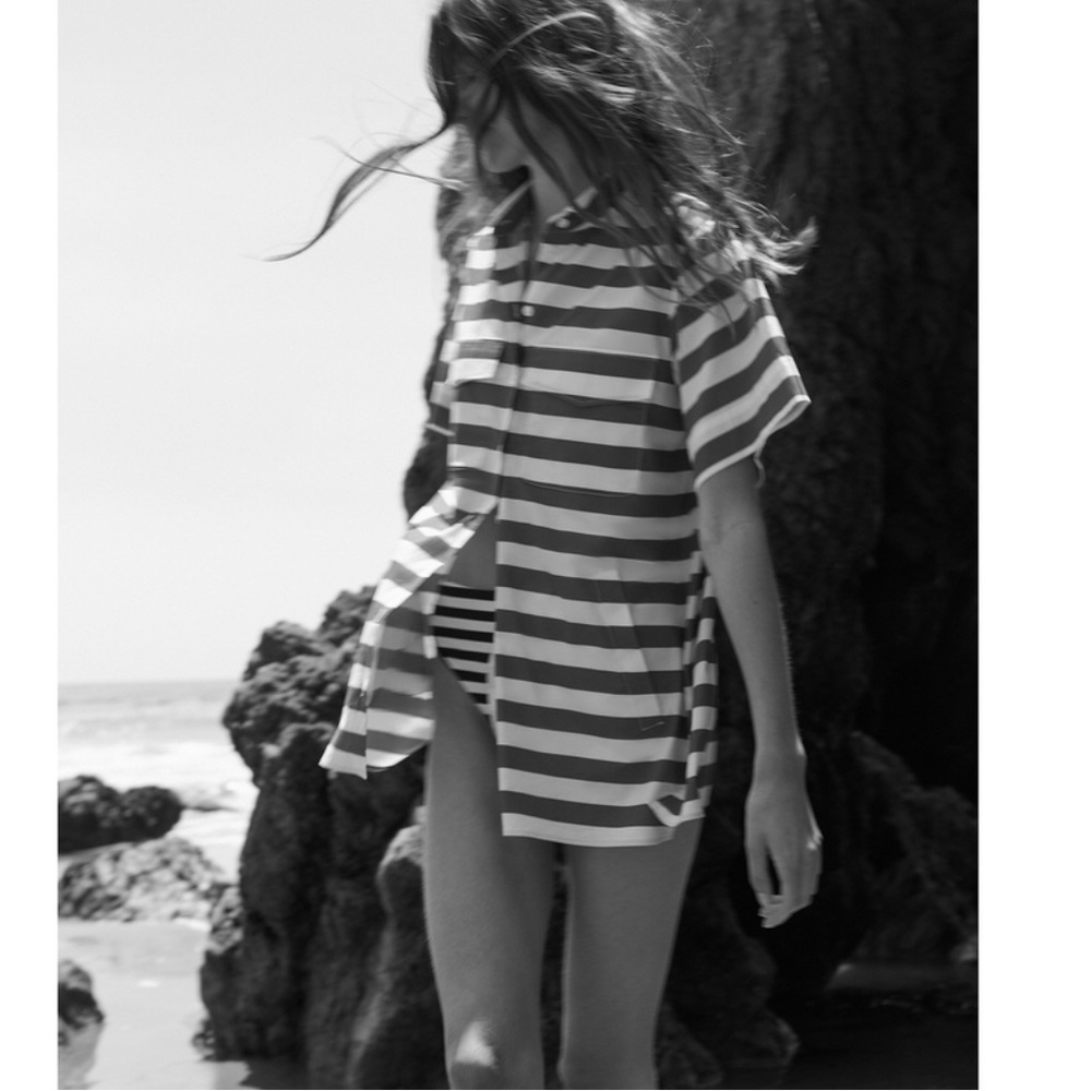 goop Claudia Striped Tunic